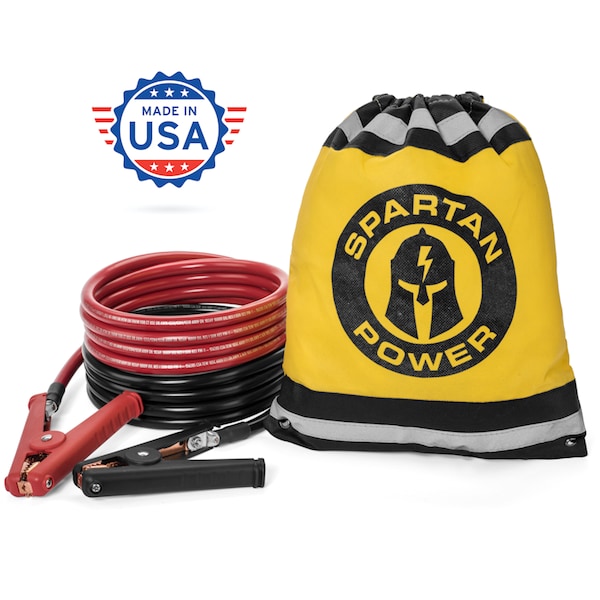 1/0 AWG Heavy Duty Jumper Cables (10 Feet)